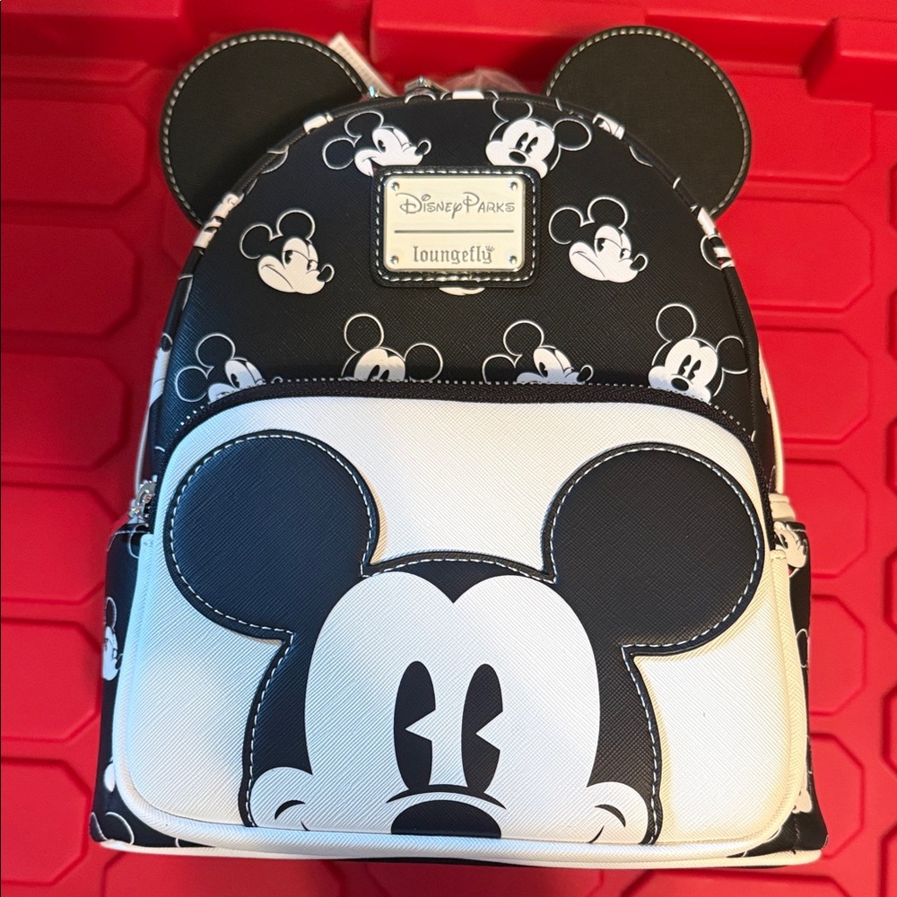 Loungefly Black & White Mickey Mouse Mini Backpack